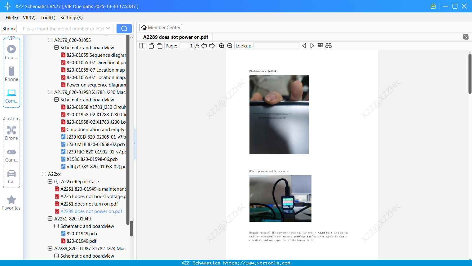 Laptop Apple A2289 Does Not Power On